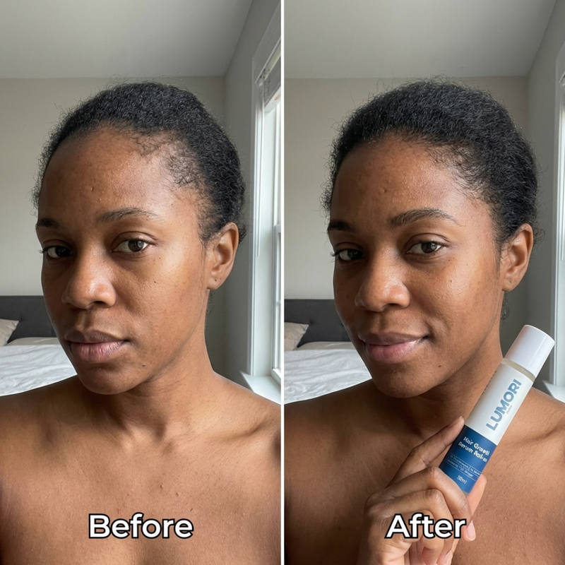 Before and after hair growth results 4