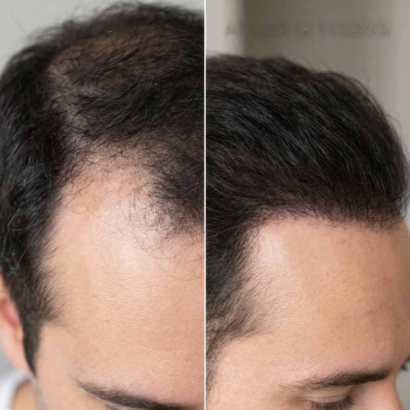 Before and after results
