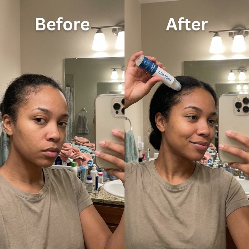 Before and after hair growth results 6