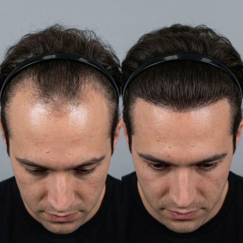 Before and after results